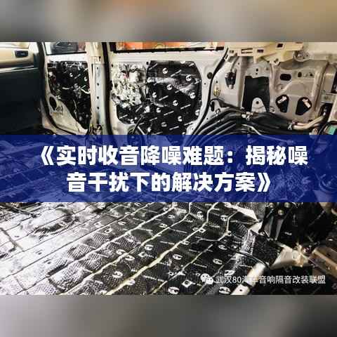 《实时收音降噪难题：揭秘噪音干扰下的解决方案》