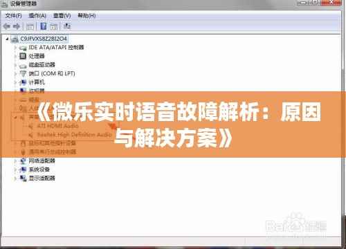 《微乐实时语音故障解析：原因与解决方案》