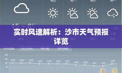 实时风速解析:沙市天气预报详览