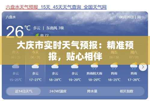 大庆市实时天气预报:精准预报,贴心相伴