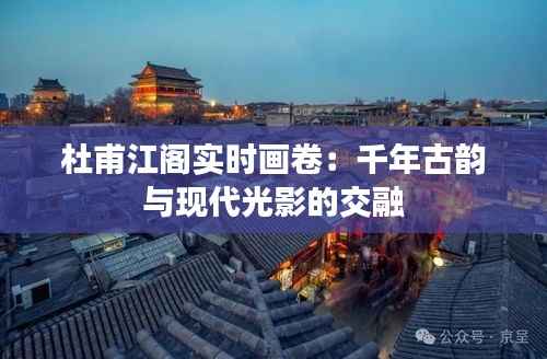 杜甫江阁实时画卷:千年古韵与现代光影的交融