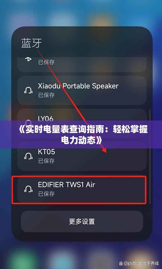 《实时电量表查询指南：轻松掌握电力动态》