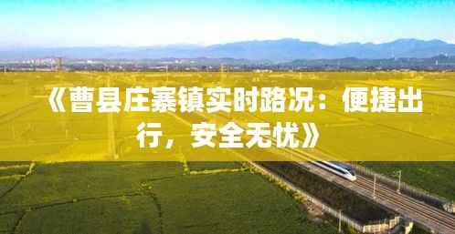 《曹县庄寨镇实时路况:便捷出行,安全无忧》