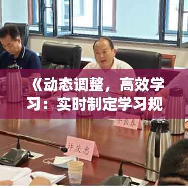 《动态调整,高效学习:实时制定学习规划之道》