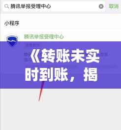 《转账未实时到账，揭秘原因及应对策略》