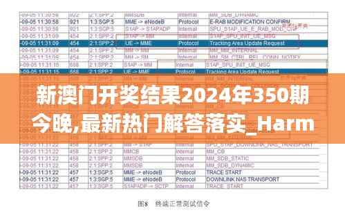新澳门开奖结果2024年350期今晚,最新热门解答落实_Harmony款9.744