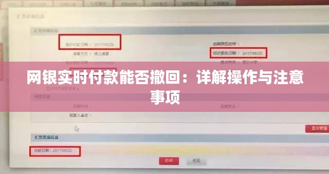网银实时付款能否撤回:详解操作与注意事项