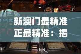 新澳门最精准正最精准:揭秘新澳门赌场的高科技魅力