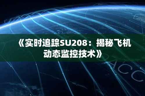 《实时追踪SU208:揭秘飞机动态监控技术》