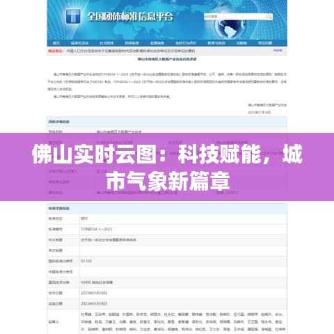 佛山实时云图:科技赋能,城市气象新篇章