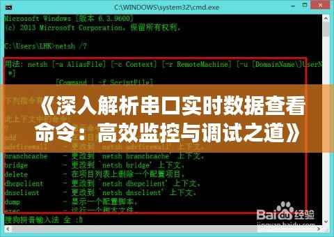 《深入解析串口实时数据查看命令:高效监控与调试之道》