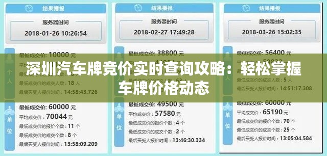 深圳汽车牌竞价实时查询攻略:轻松掌握车牌价格动态