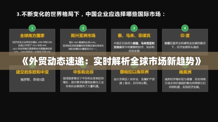 《外贸动态速递:实时解析全球市场新趋势》