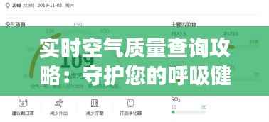 实时空气质量查询攻略：守护您的呼吸健康