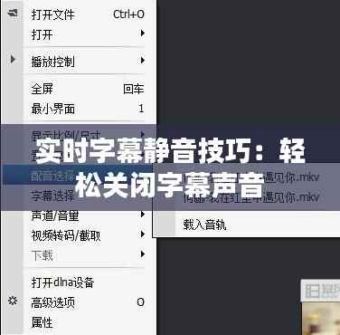实时字幕静音技巧:轻松关闭字幕声音