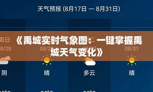 《禹城实时气象图:一键掌握禹城天气变化》
