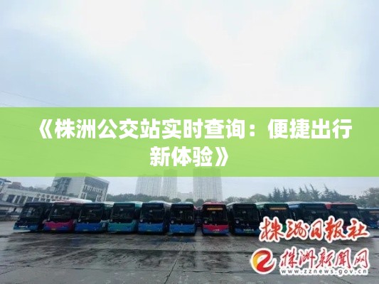 《株洲公交站实时查询:便捷出行新体验》