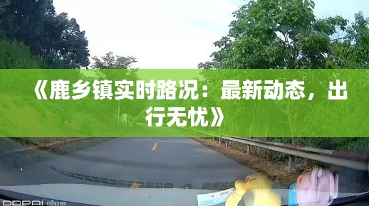 《鹿乡镇实时路况:最新动态,出行无忧》