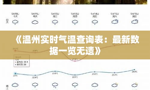 《温州实时气温查询表:最新数据一览无遗》