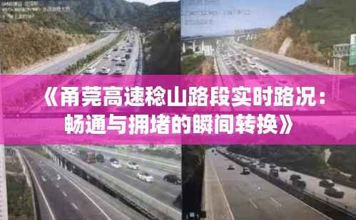 《甬莞高速稔山路段实时路况：畅通与拥堵的瞬间转换》