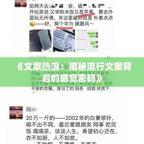 《文案热浪：揭秘流行文案背后的感觉密码》