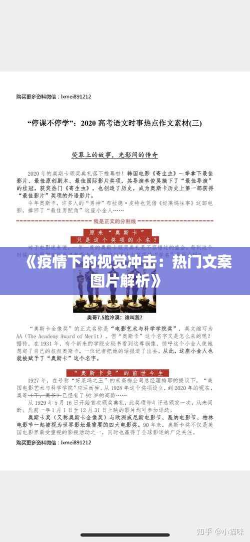 《疫情下的视觉冲击:热门文案图片解析》