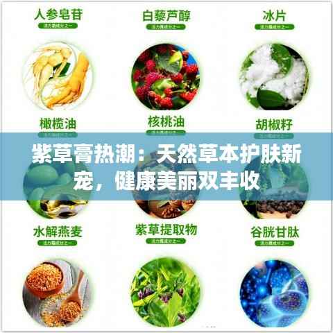 紫草膏热潮:天然草本护肤新宠,健康美丽双丰收