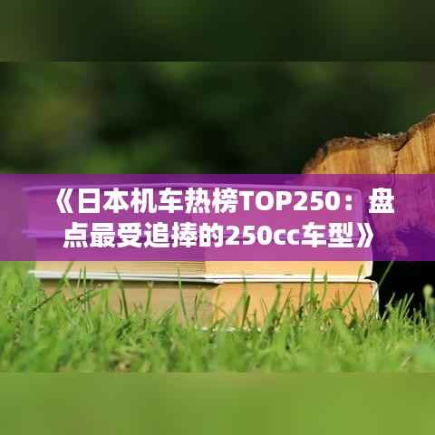 《日本机车热榜TOP250:盘点最受追捧的250cc车型》