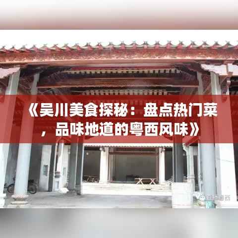 《吴川美食探秘:盘点热门菜,品味地道的粤西风味》