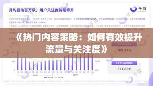 《热门内容策略:如何有效提升流量与关注度》