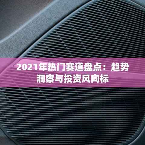2021年热门赛道盘点:趋势洞察与投资风向标