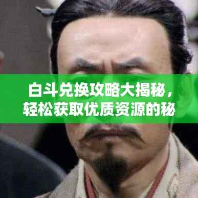 白斗兑换攻略大揭秘,轻松获取优质资源的秘诀!