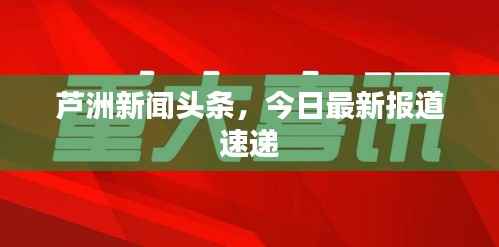 芦洲新闻头条,今日最新报道速递