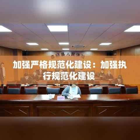 加强严格规范化建设:加强执行规范化建设