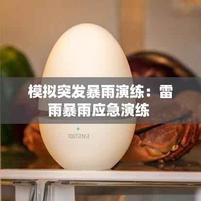 模拟突发暴雨演练:雷雨暴雨应急演练