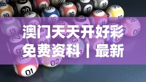 澳门天天开好彩免费资科｜最新核心解答落实