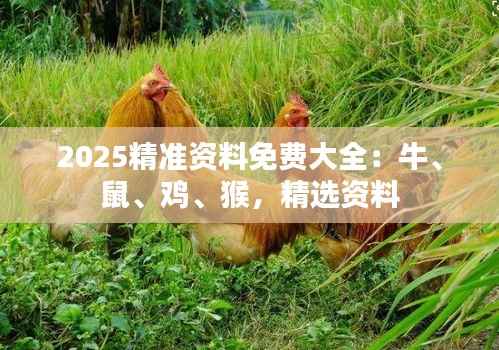2025精准资料免费大全：牛、鼠、鸡、猴，精选资料