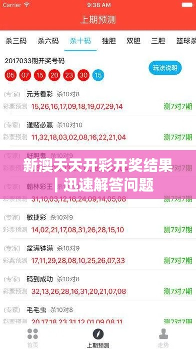 新澳天天开彩开奖结果｜迅速解答问题