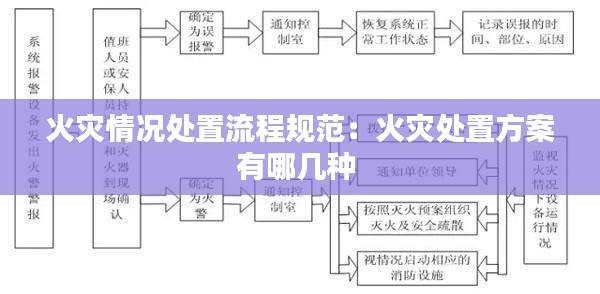 火灾情况处置流程规范:火灾处置方案有哪几种