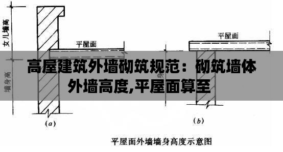 高屋建筑外墙砌筑规范:砌筑墙体外墙高度,平屋面算至