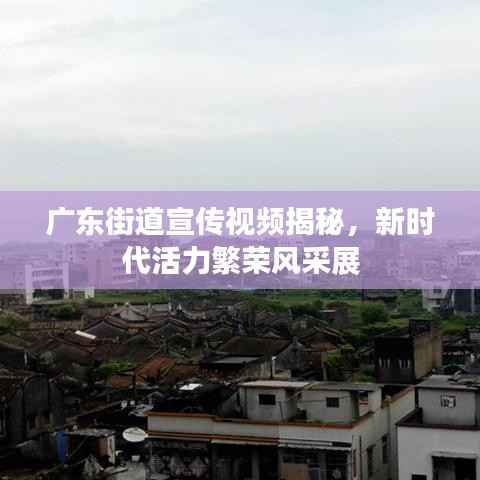 广东街道宣传视频揭秘,新时代活力繁荣风采展