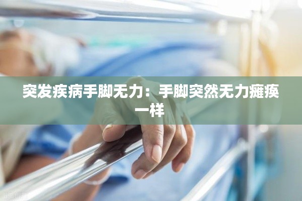 突发疾病手脚无力:手脚突然无力瘫痪一样
