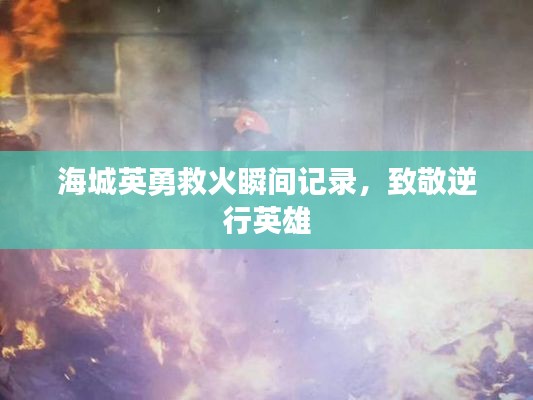 海城英勇救火瞬间记录,致敬逆行英雄