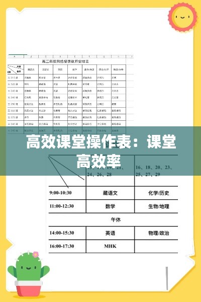 高效课堂操作表：课堂高效率 