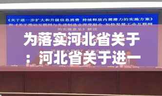 为落实河北省关于:河北省关于进一步扩大和升级信息消费