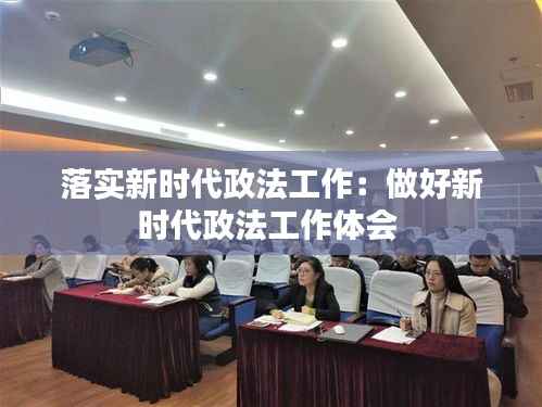 落实新时代政法工作:做好新时代政法工作体会