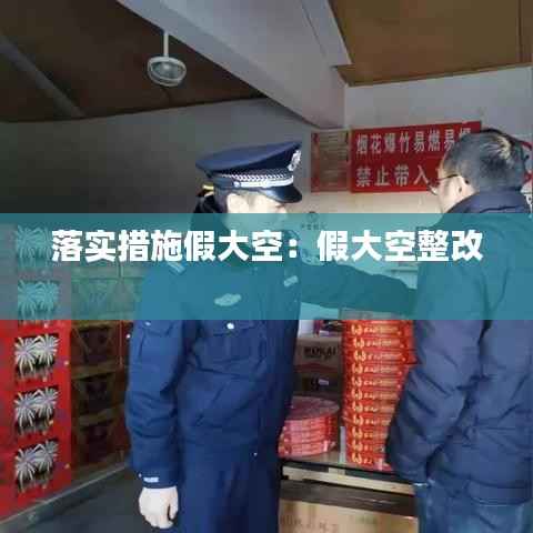 落实措施假大空:假大空整改