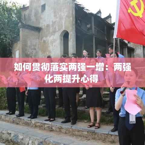 如何贯彻落实两强一增：两强化两提升心得 