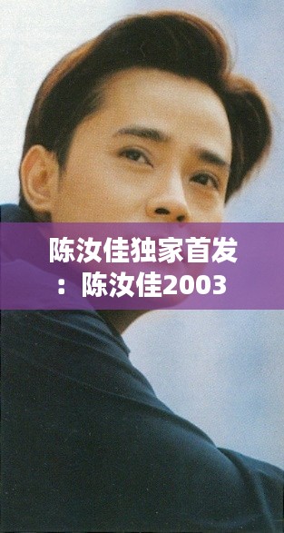陈汝佳独家首发:陈汝佳2003
