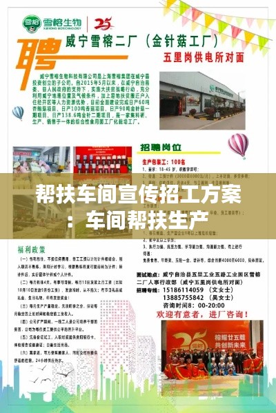 帮扶车间宣传招工方案:车间帮扶生产